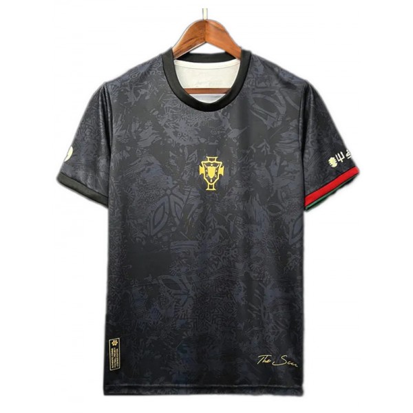 Portugal special edition jersey black soccer uniform men's sports football kit top shirt 2023-2024